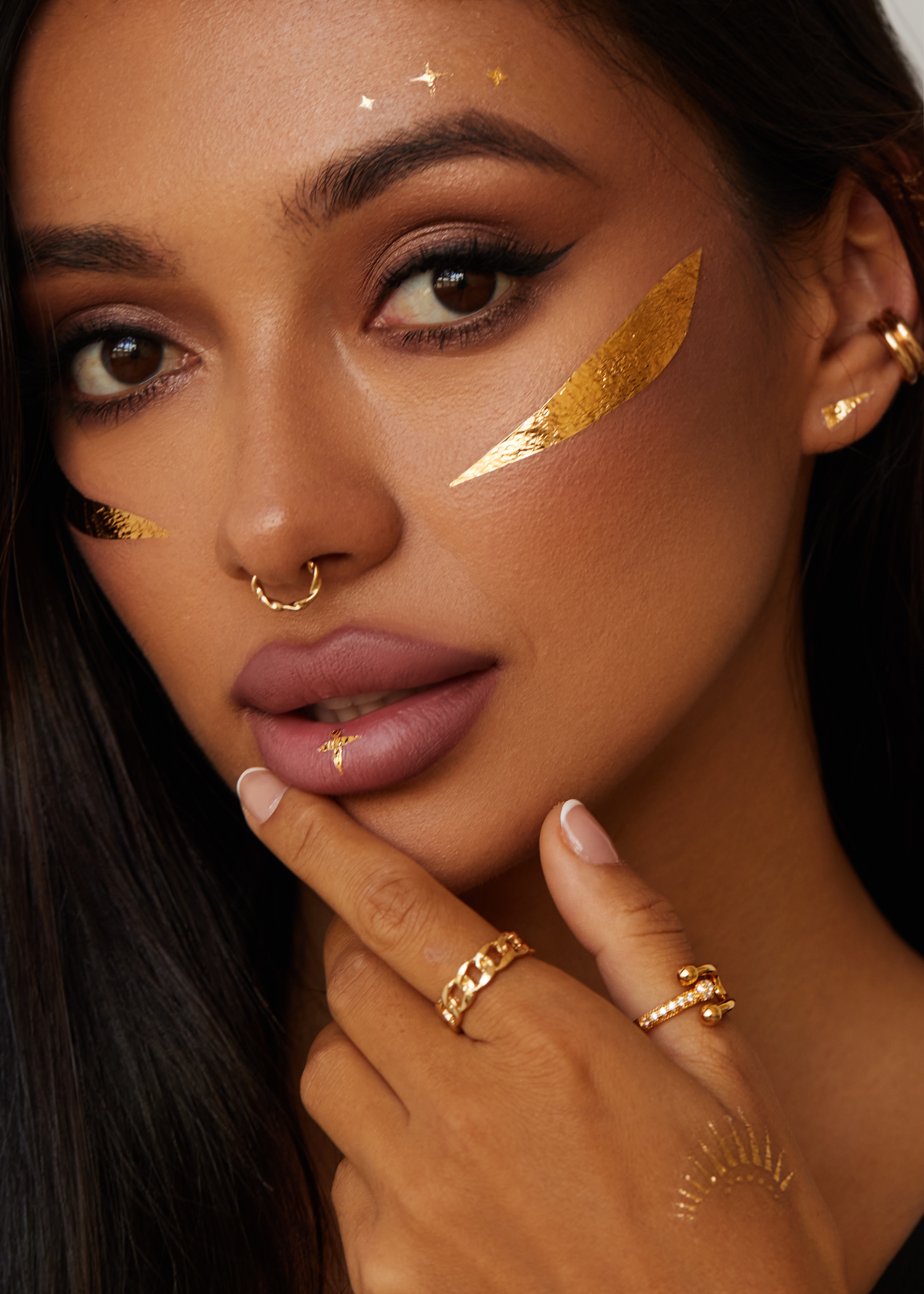 Набор переводных мейкап тату MIAMITATS Gold details - фото 4