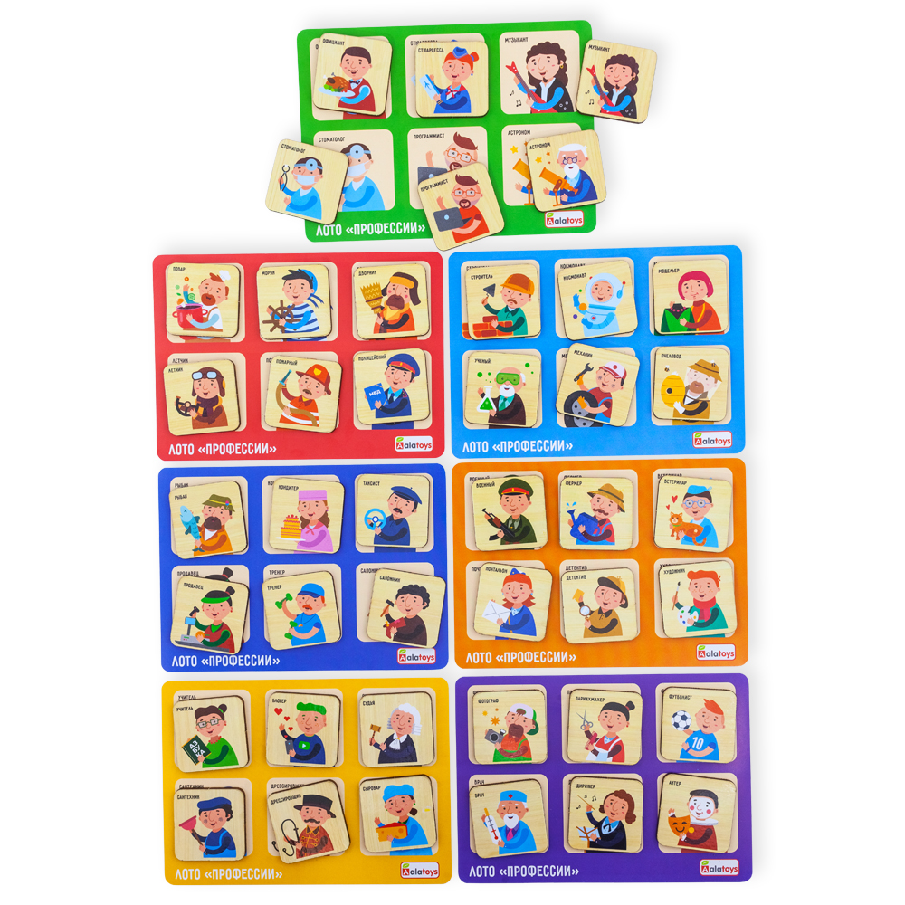 Настольная игра Alatoys Лото Профессии в ассортименте - фото 9