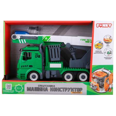 Конструктор Funky Toys Спецтехника Автовышка сборная игровая модель