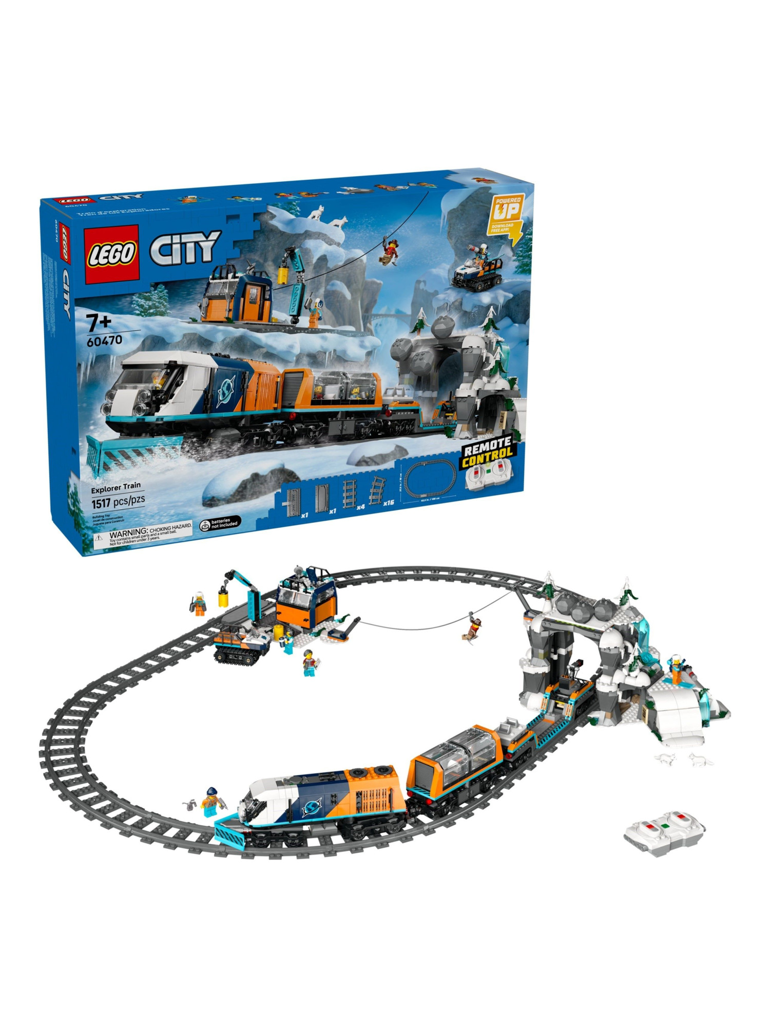 Конструктор LEGO City Полярный экспресс 1517 дет. - фото 4