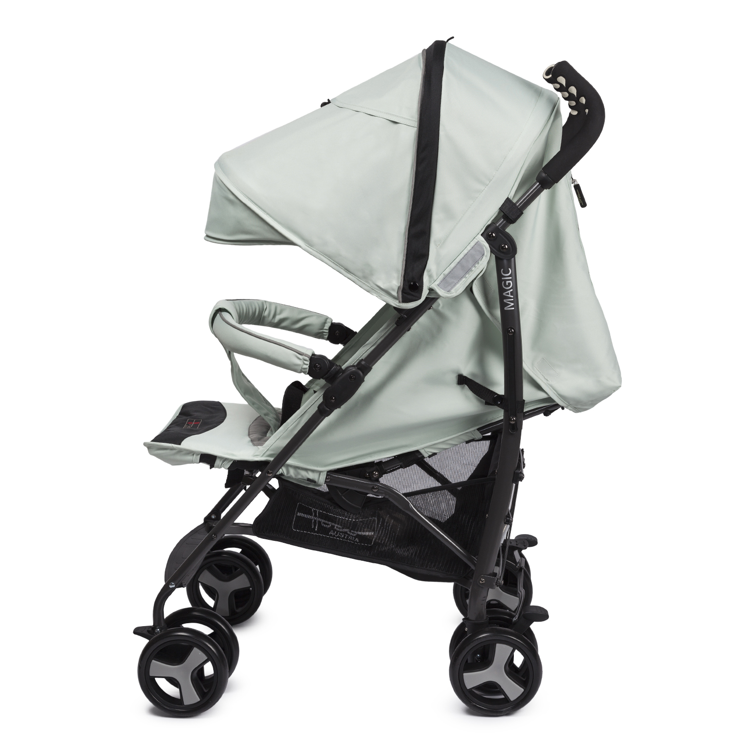 Коляска прогулочная hoco Magic Green lilly серый - фото 3