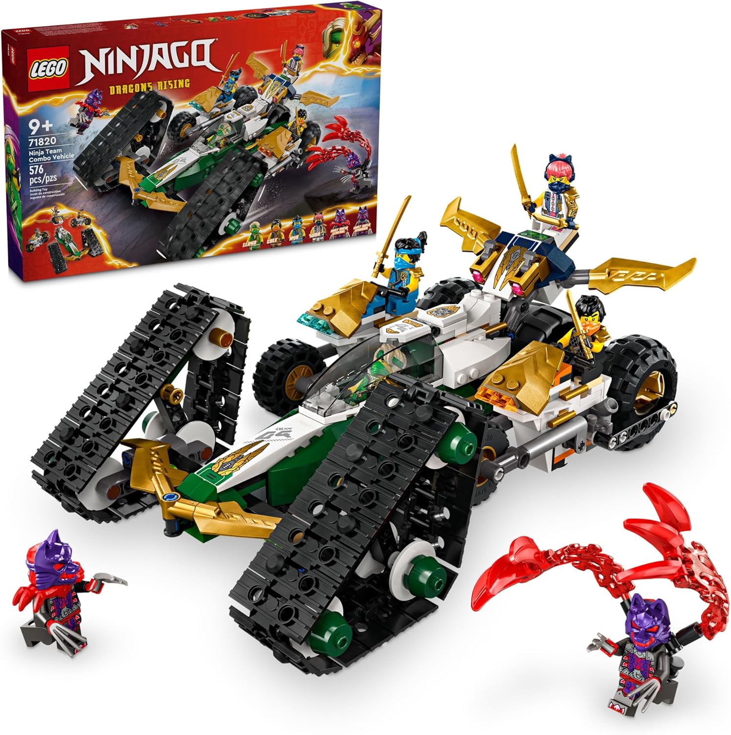 Конструктор LEGO NINJAGO Автомобиль команды ниндзя 576 дет. - фото 1