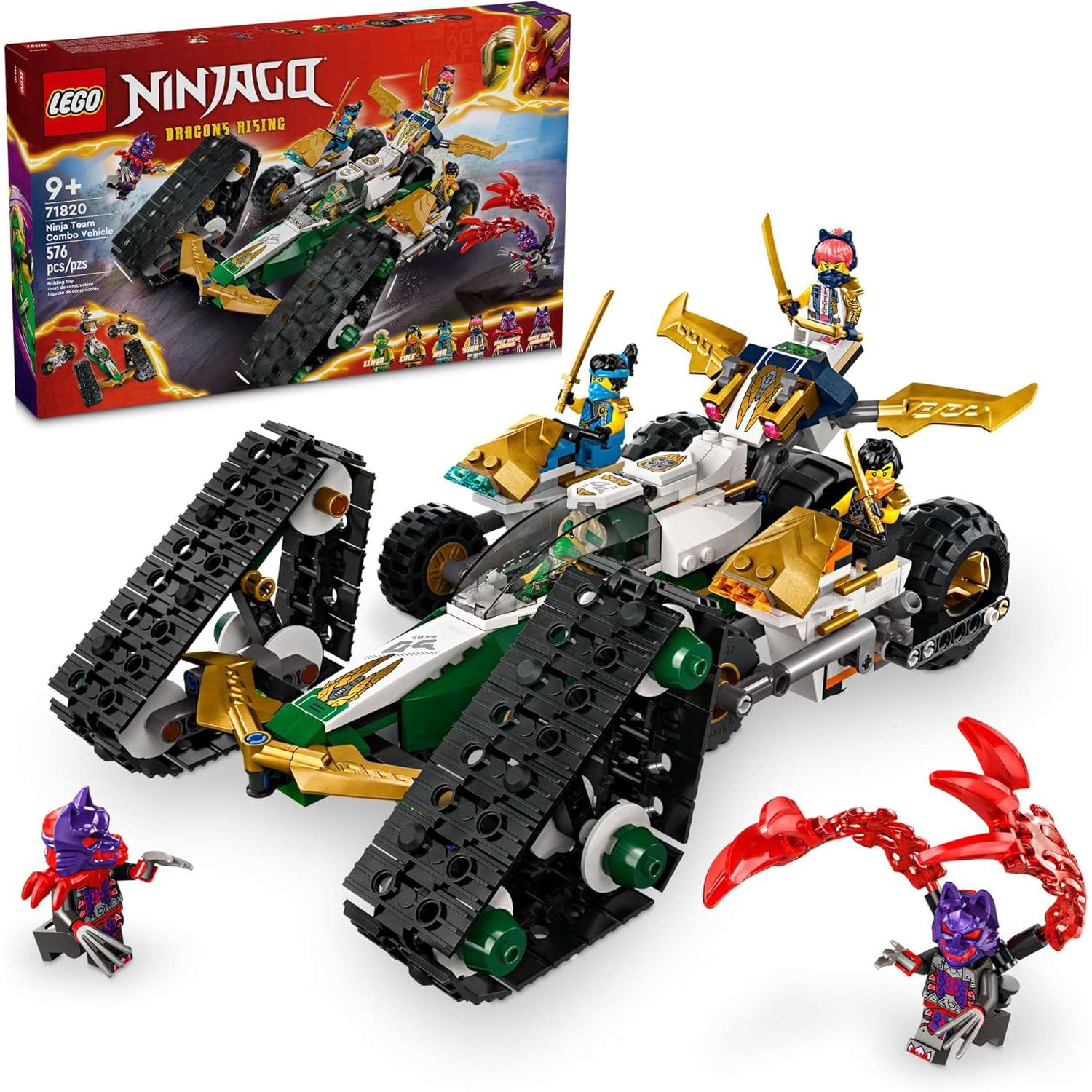 Конструктор LEGO NINJAGO Автомобиль команды ниндзя 576 дет. - фото 1