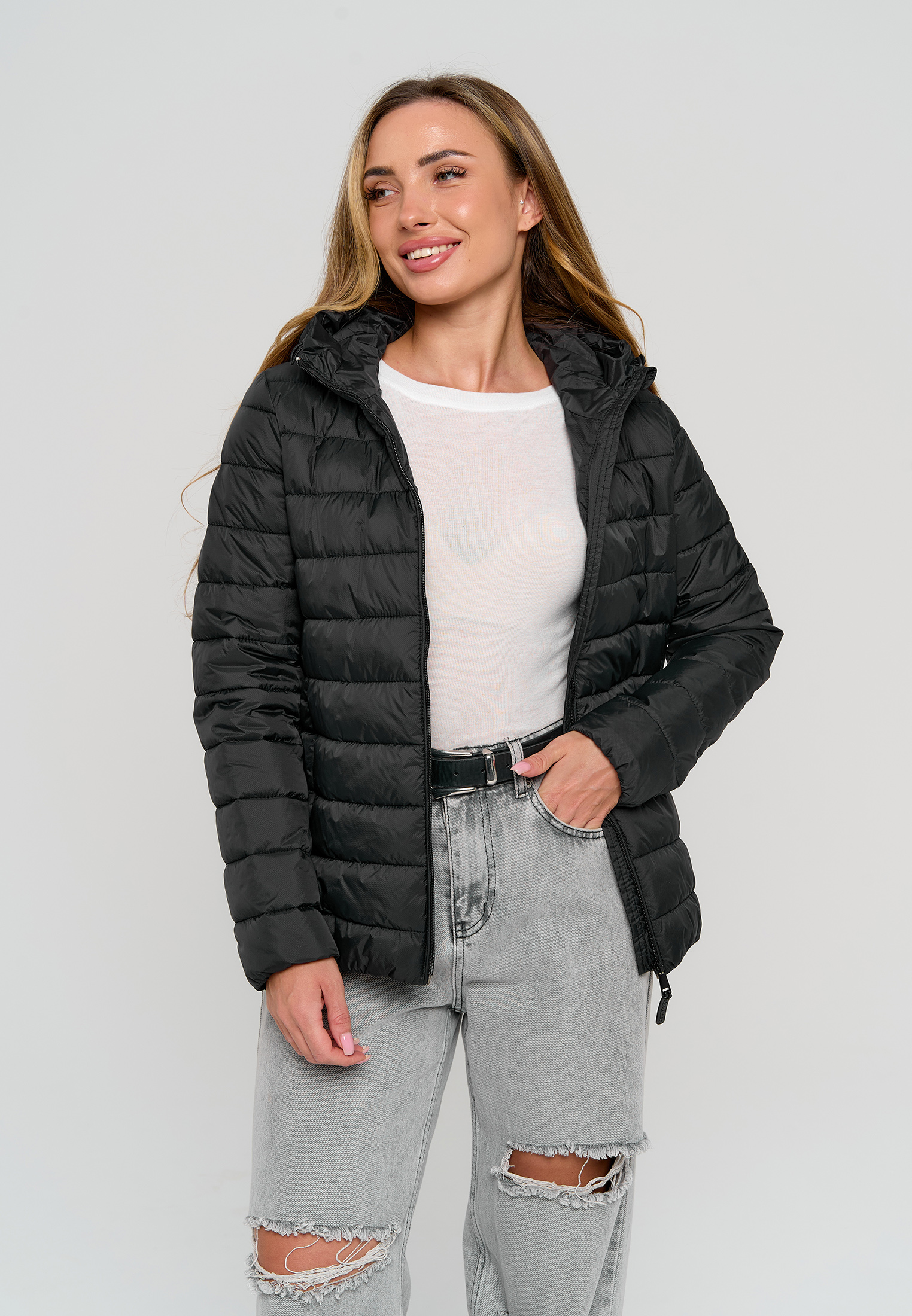 Куртка Stylish AMADEO AJ-8507-черный - фото 4