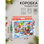 Подарочная коробка Sima-Land "Новогодняя елка", 31 х 6,5 х 21,5 см