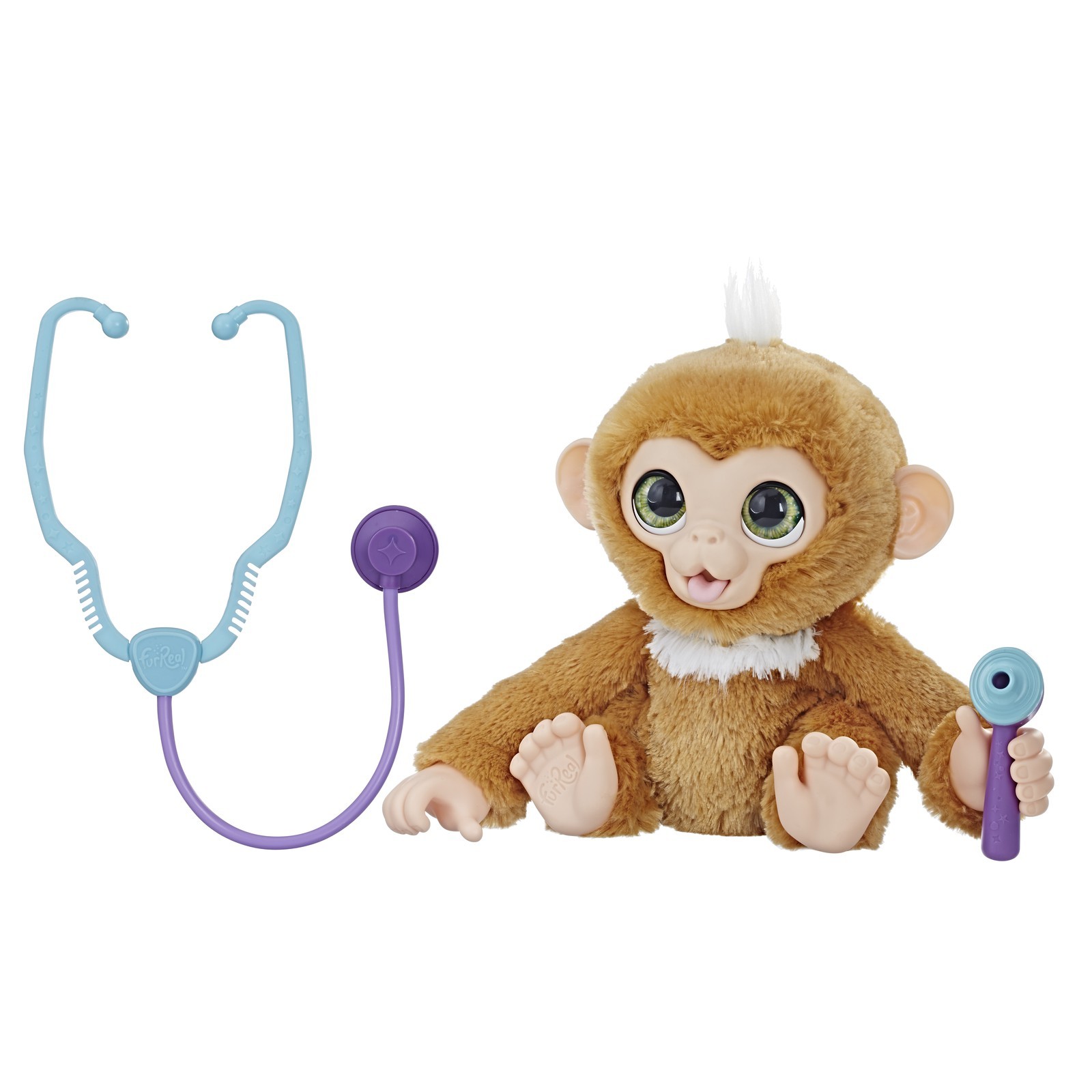 Игрушка мягкая FurReal Friends Вылечи обезьянку E0367EU4 - фото 1