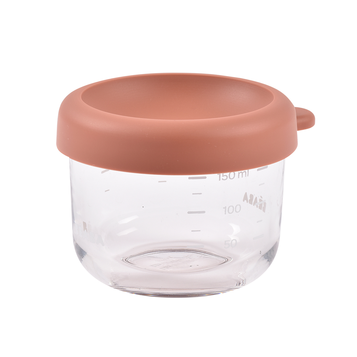 Контейнер для детского питания и молока BEABA 150 мл с крышкой, стекло коралловый - фото 2