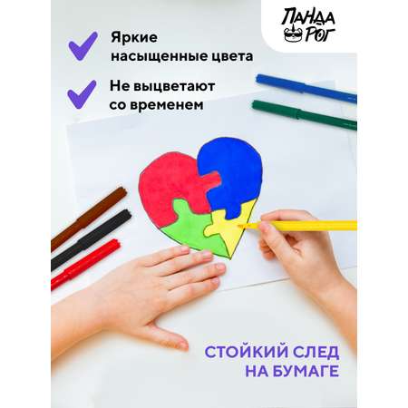 Фломастеры ПАНДАРОГ 6 цв.