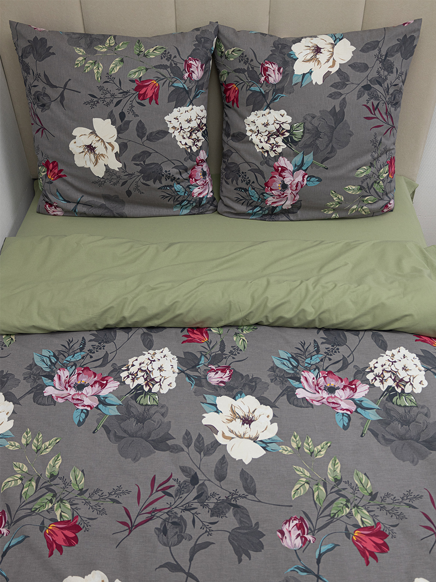 Комплект постельного белья BRAVO поплин Ноида семейный 5 предм. - фото 11