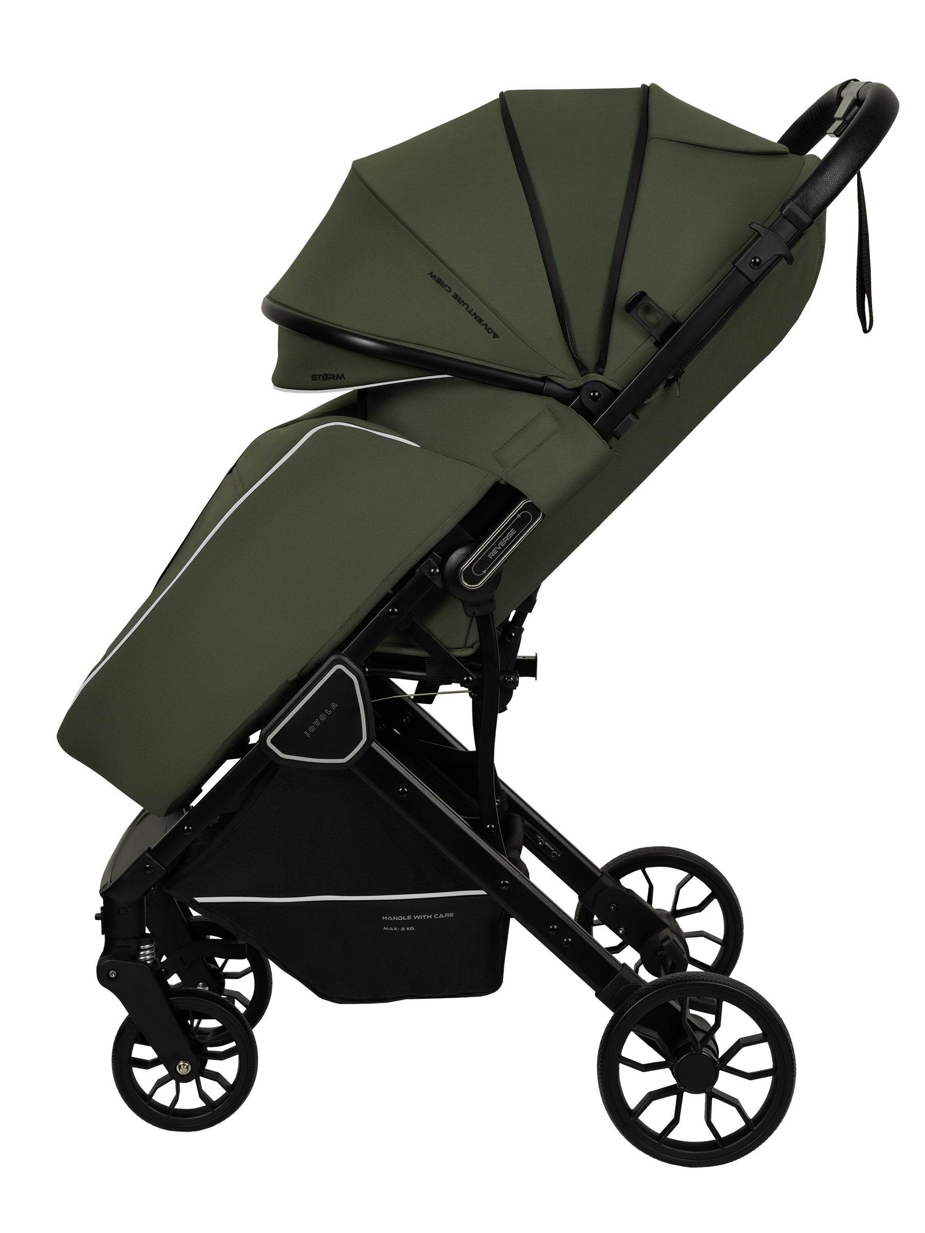 Коляска прогулочная JOVOLA Storm, зеленый - фото 20