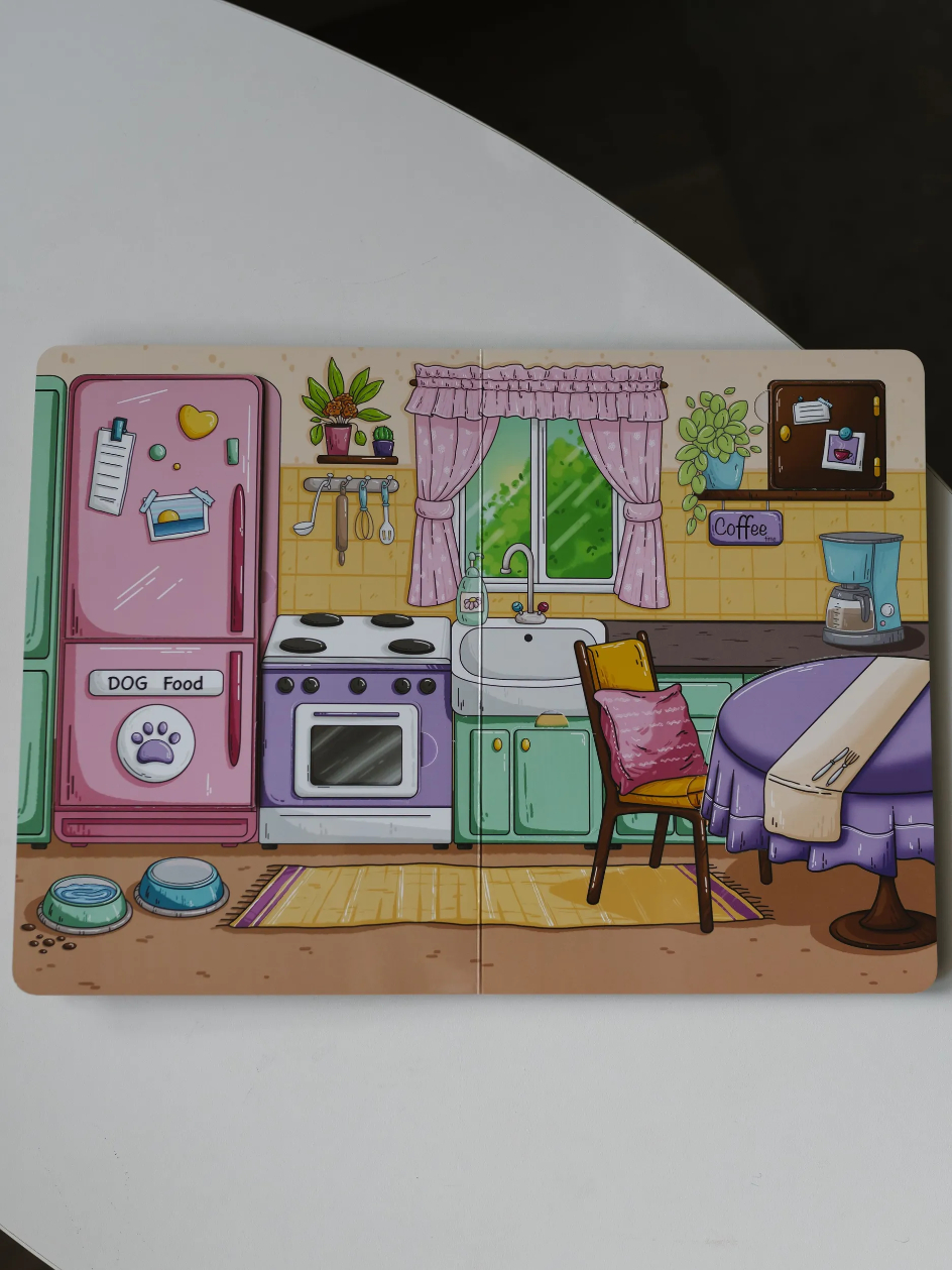 Настольная игра DvaDdomiki Книга-домик. Кукла с одеждой - фото 14