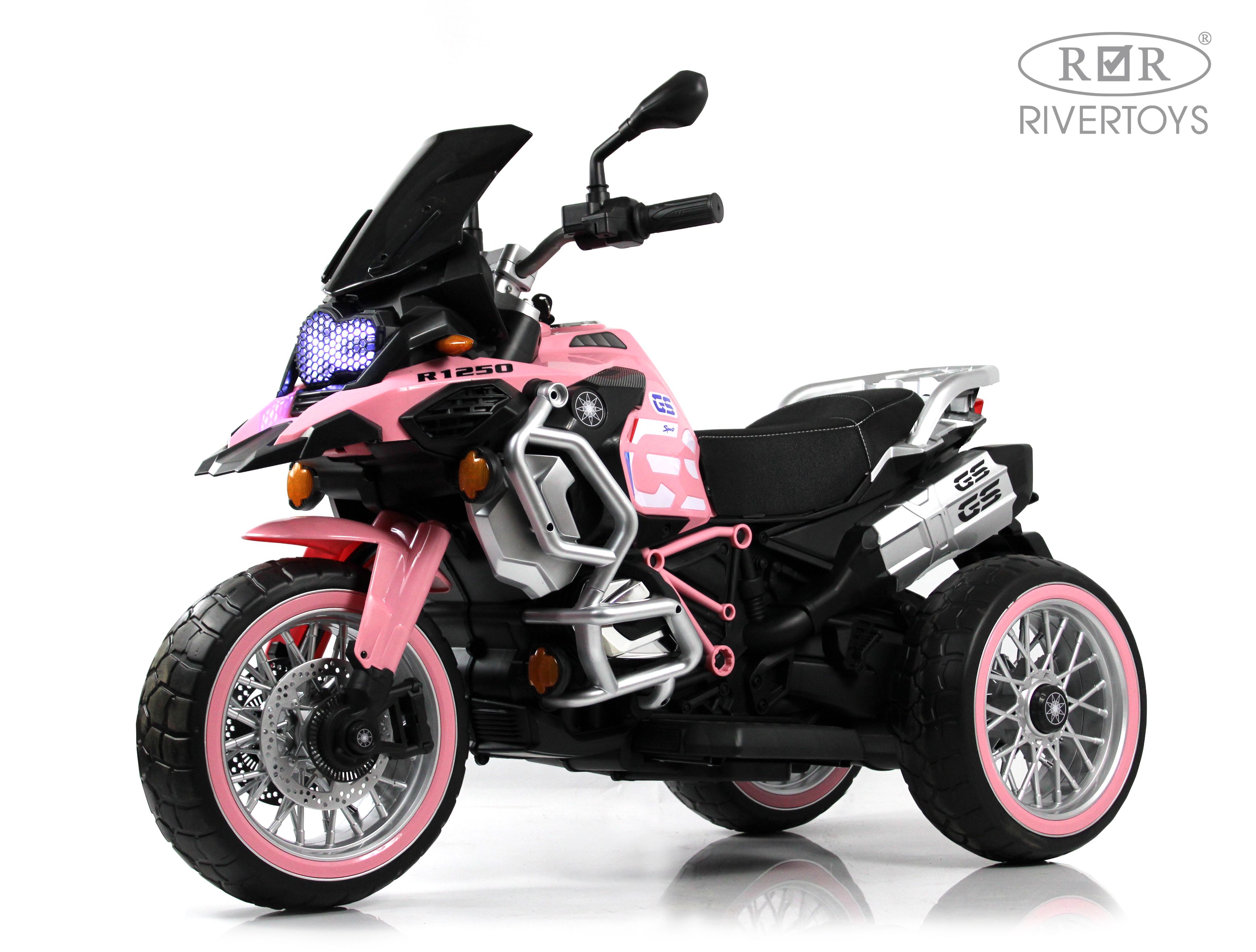 Электромотоцикл RIVERTOYS М111БХ-PINK - фото 1