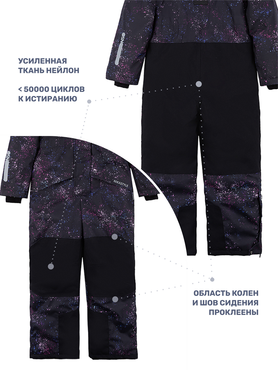 Комбинезон NIKASTYLE 8з5424 черный/фуксия - фото 8