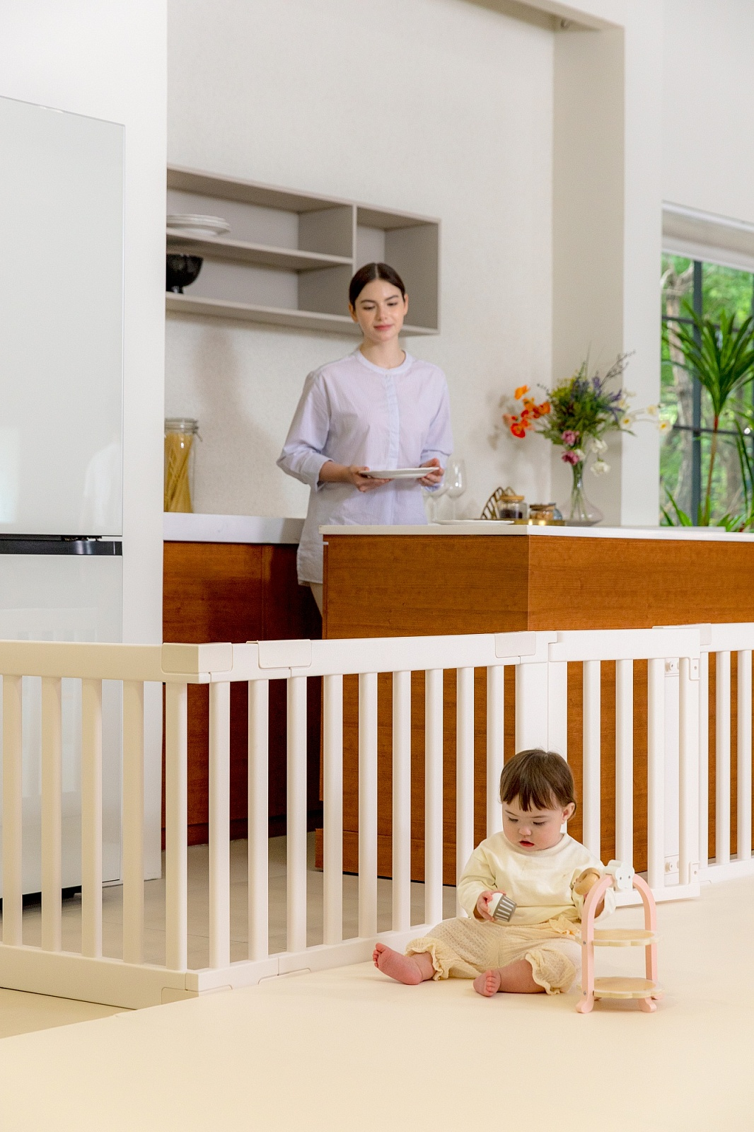 Манеж ширма Parklon белый DGBF-M-IV - фото 14