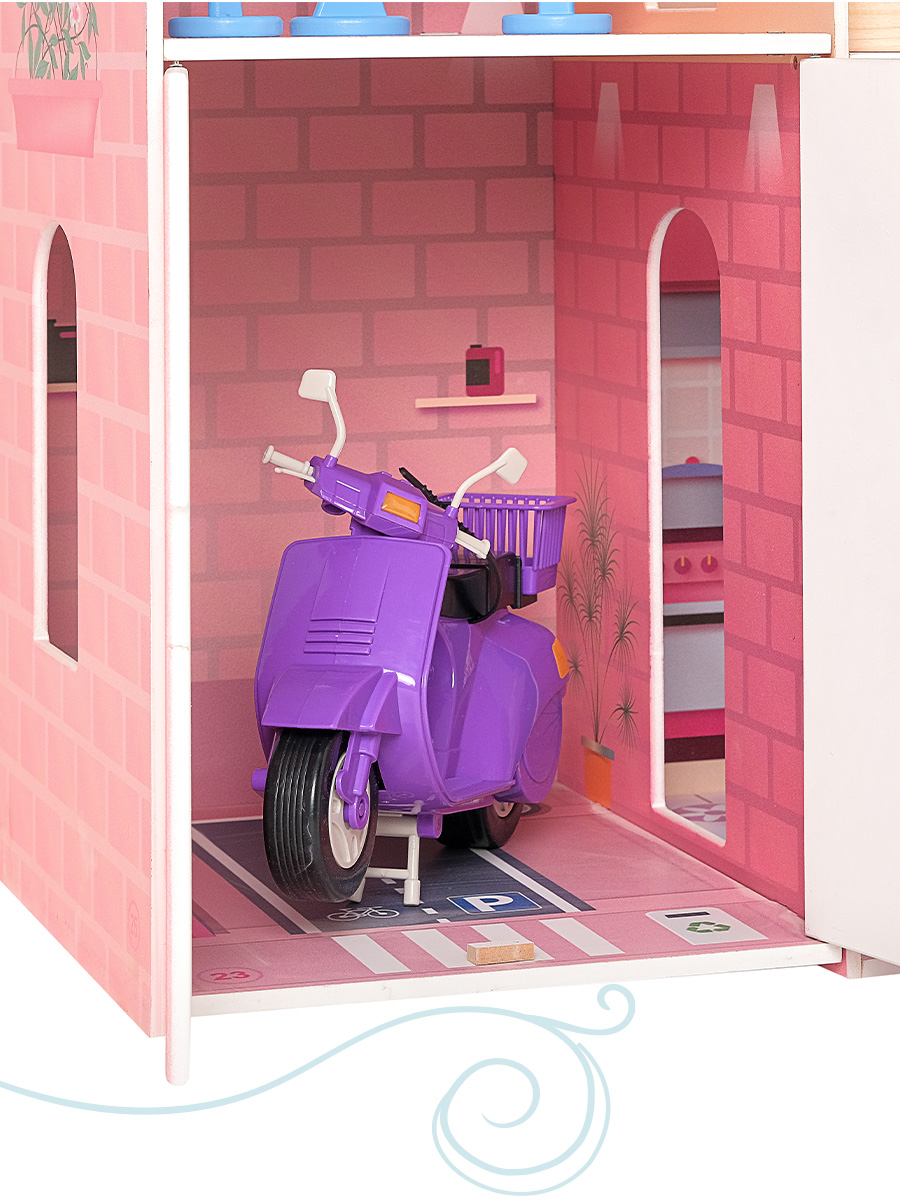 Домик для кукол PAREMO 120 см с мебелью PD316-02 - фото 17