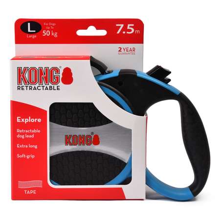 Рулетка KONG Explore синяя лента 7.5м до 50кг