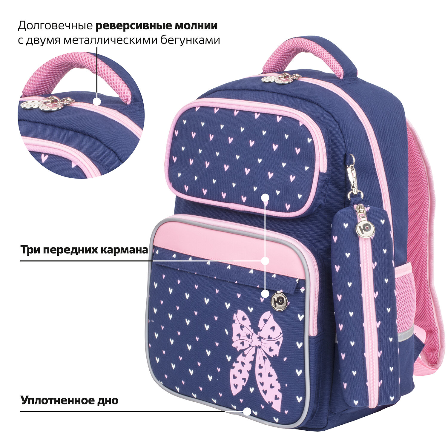 Рюкзак Юнландия Pink bow - фото 7