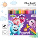 Карандаши цветные Смешарики 24 шт.