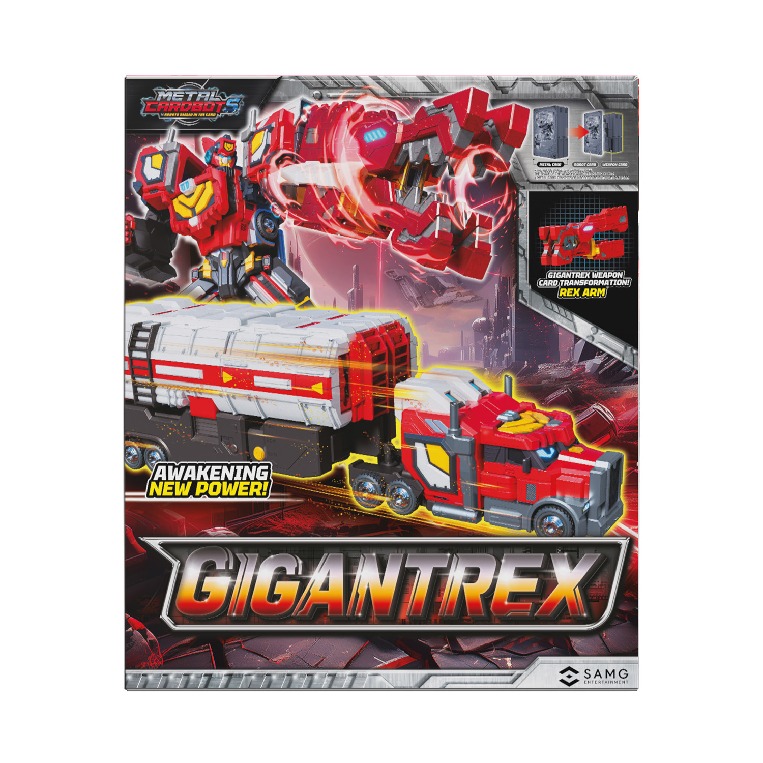 Игровой набор METAL-CARDBOT Гигант Рекс - фото 3