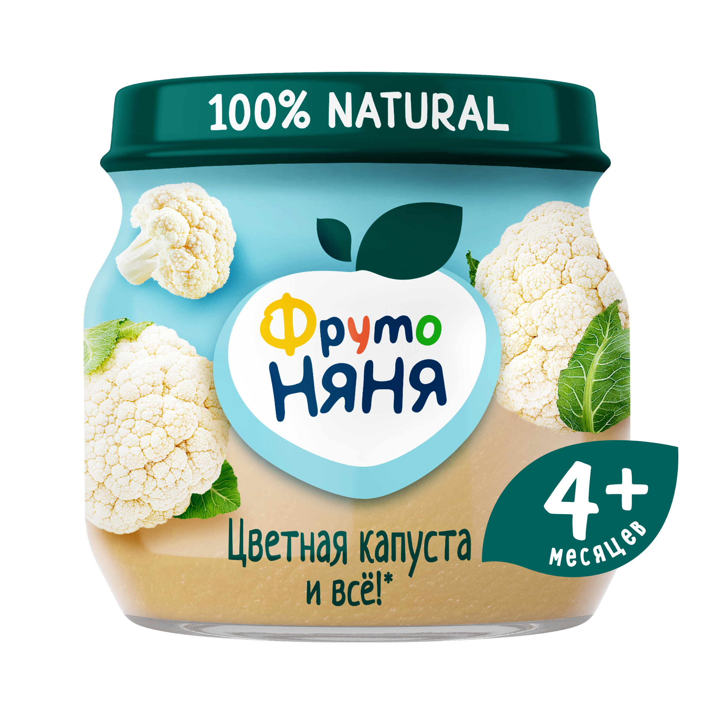 Пюре ФрутоНяня Цветная капуста с 4 мес 80 г - фото 1