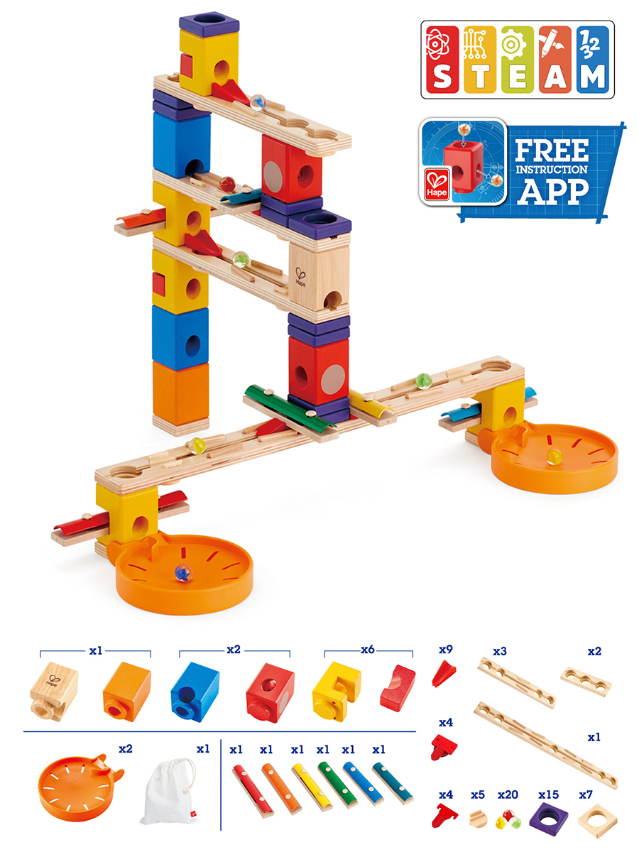 Конструктор Hape Гонки деревянный 77 дет. - фото 3