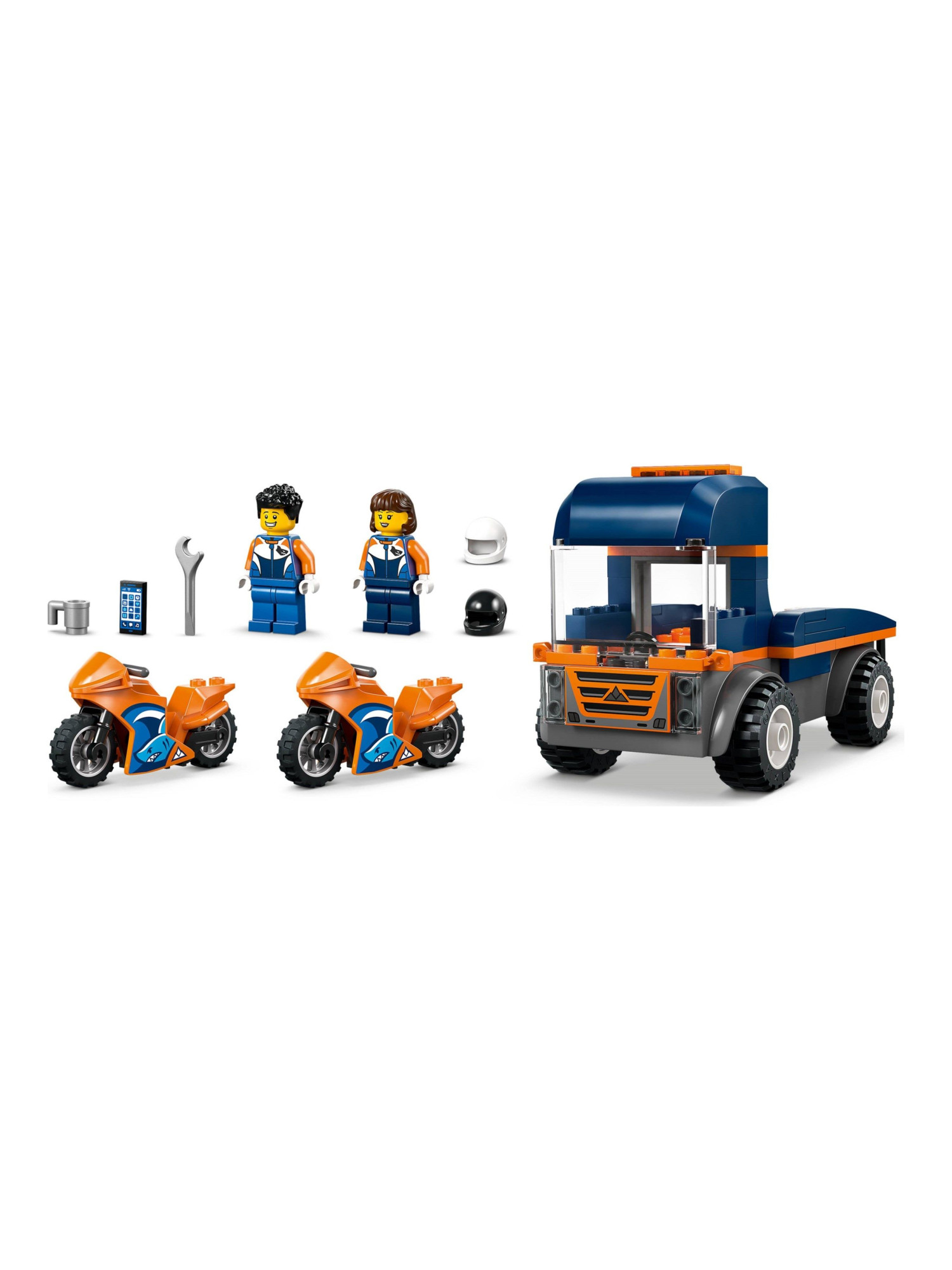 Конструктор LEGO City Транспортер для мотоциклов 88 дет. - фото 9