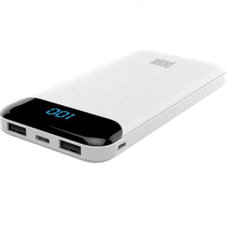 Внешний аккумулятор Perfeo Powerbank Dune 10000mah LED дисплей White PF_B4882