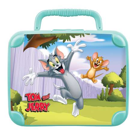 Контейнер Пластишка Tom and Jerry универсальный с ручкой и аппликацией Бирюзовый в ассортименте