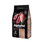 Корм для кошек сухой AlphaPet для взрослых стерилизованных кошек и котов с ягненком и индейкой 1.5кг