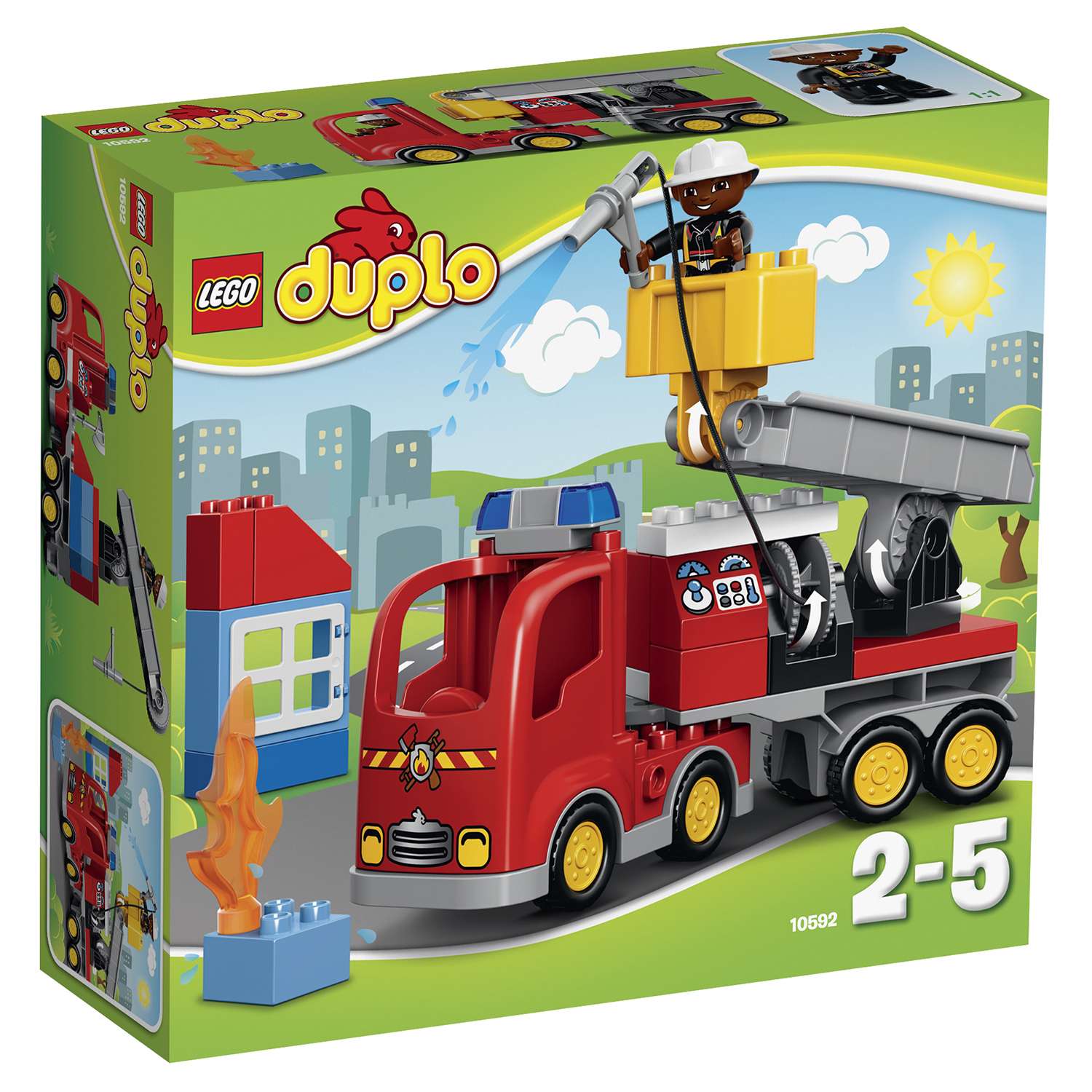 Конструктор LEGO DUPLO Пожарный грузовик блочный - фото 2
