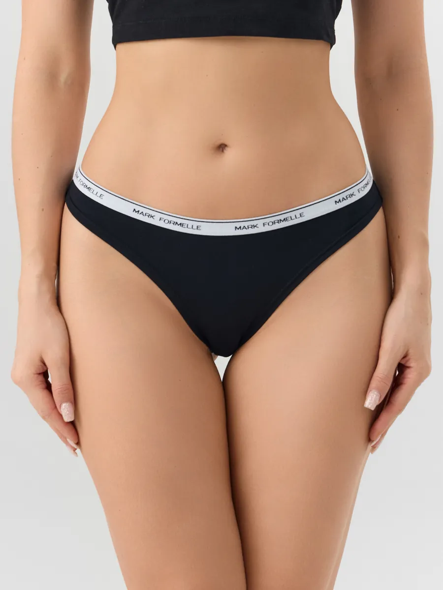 Трусы 3 шт Mark Formelle (Марк Формэль) 412574-1-3/т.серый меланж 4348-F +мятный +черный - фото 5