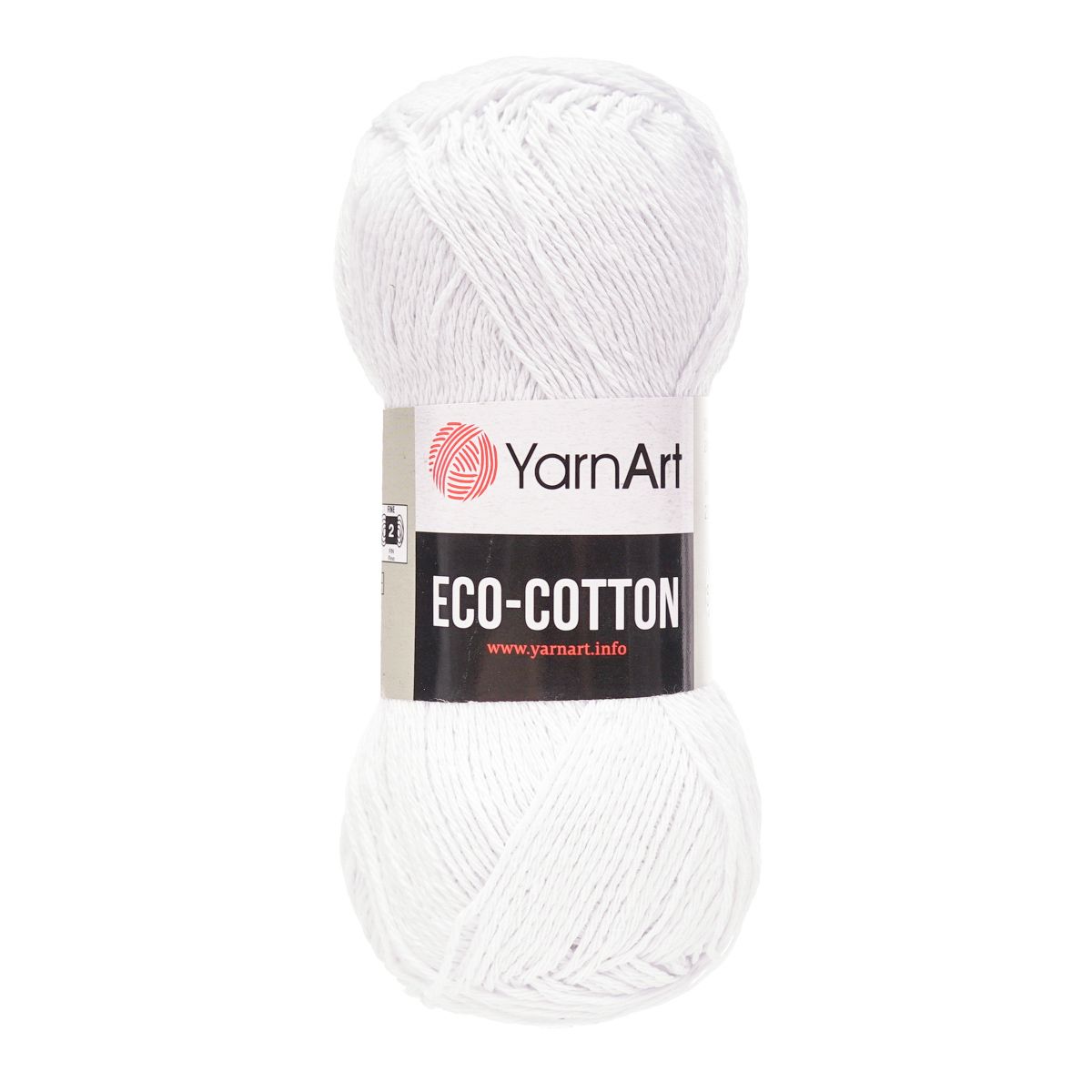 Пряжа YarnArt Eco Cotton комфортная для летних вещей 100 г 220 м 760 белый 5 мотков - фото 6