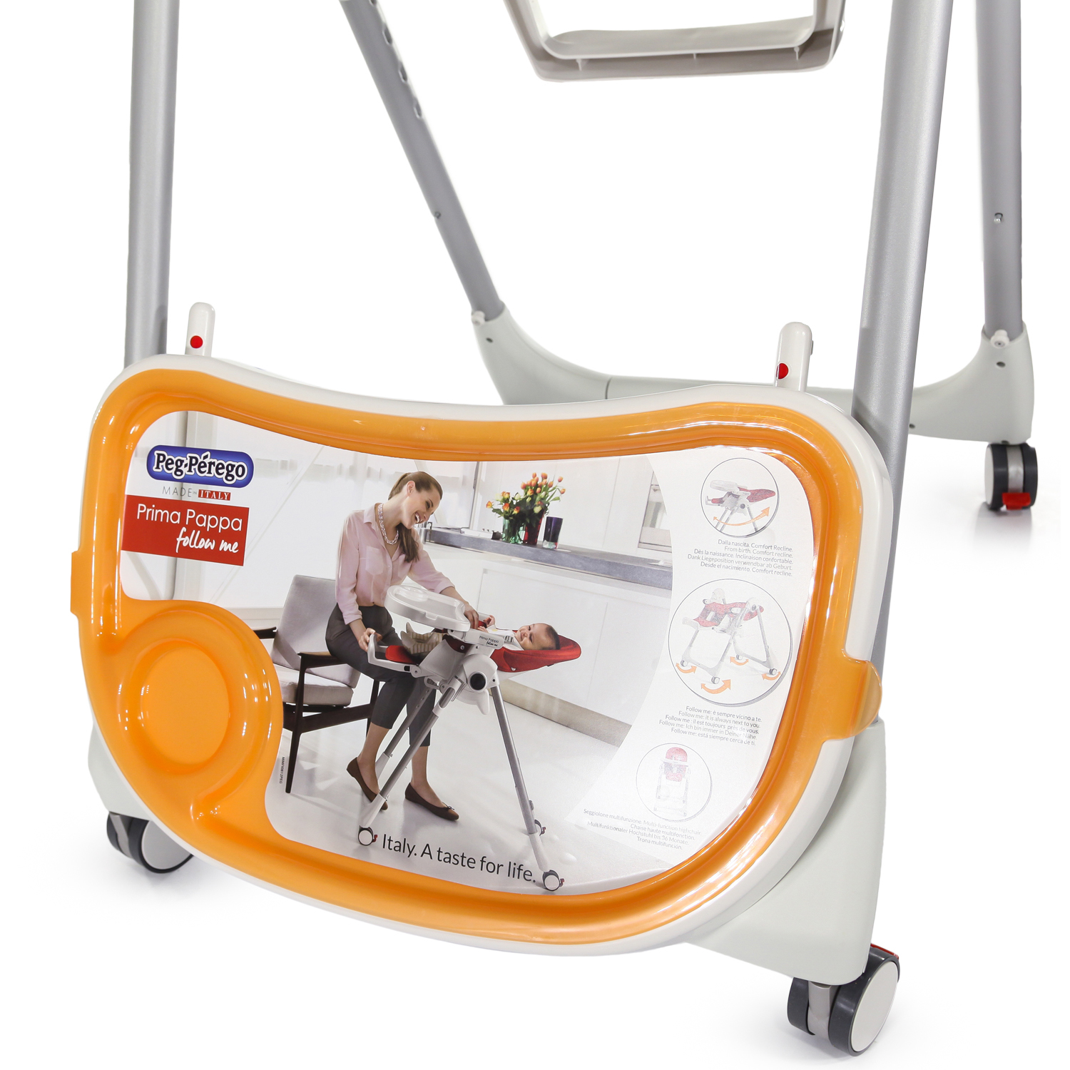 Стульчик для кормления Peg-Perego Prima Pappa Follow Me классический - фото 28
