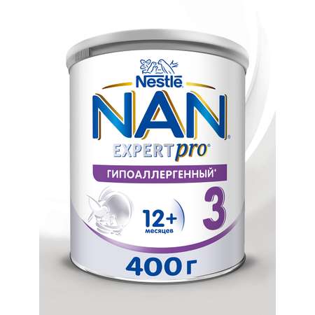 Смесь NAN 3 гипоаллергенный 400 г с 12 мес