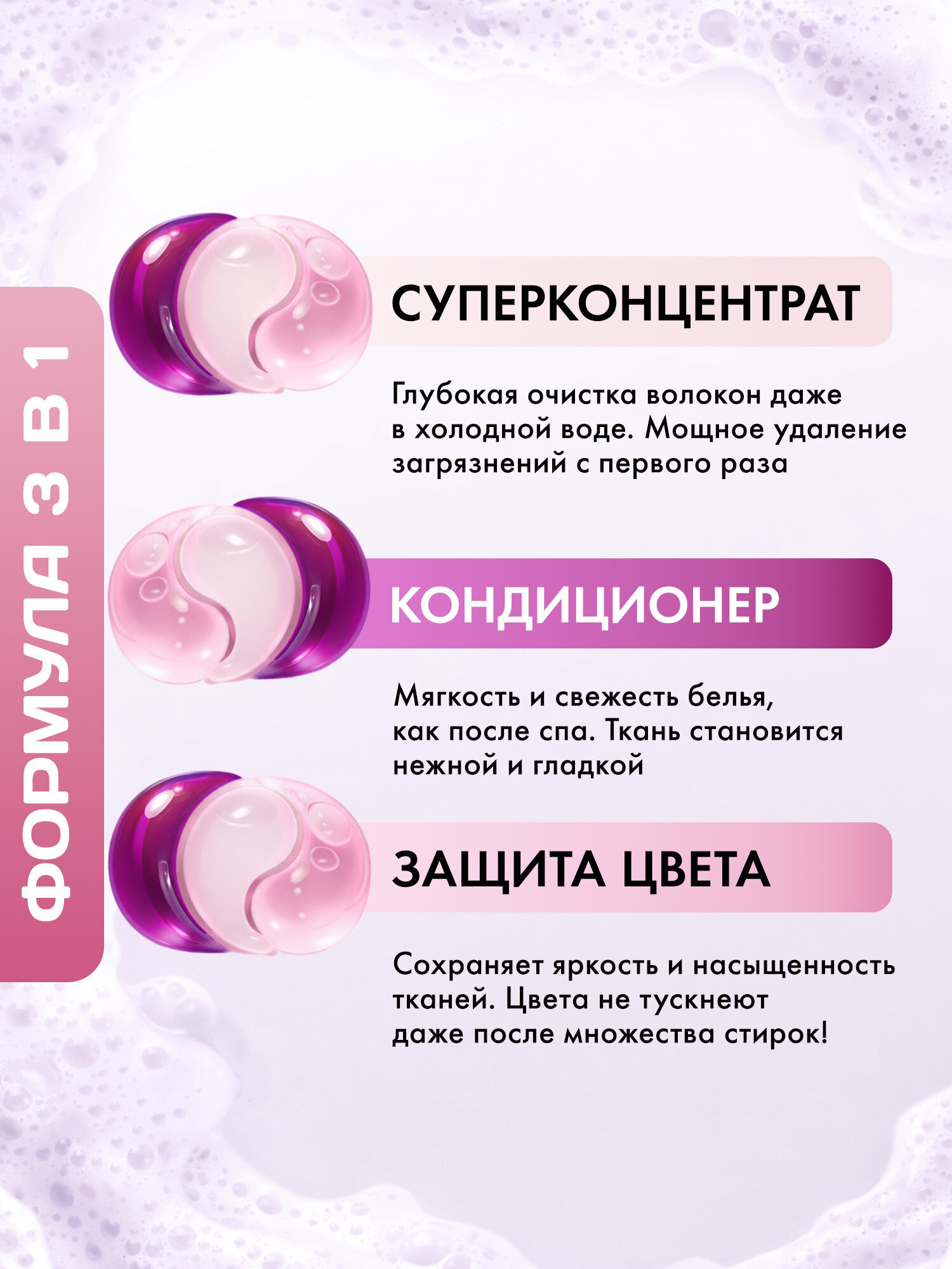 Капсулы для стирки Perklin Сакура 0.8 кг 80 шт. - фото 2