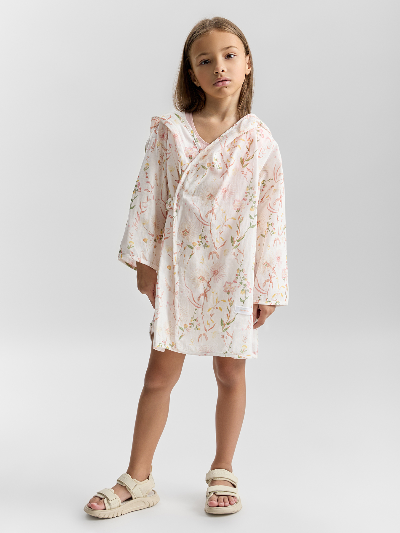 Халат Happy Baby 88129-1_milky-pink (print) - фото 3