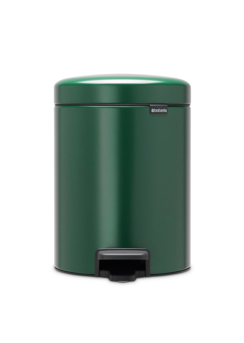 Бак мусорный Brabantia NewIcon с педалью зеленая сосна 5л 304026 - фото 1