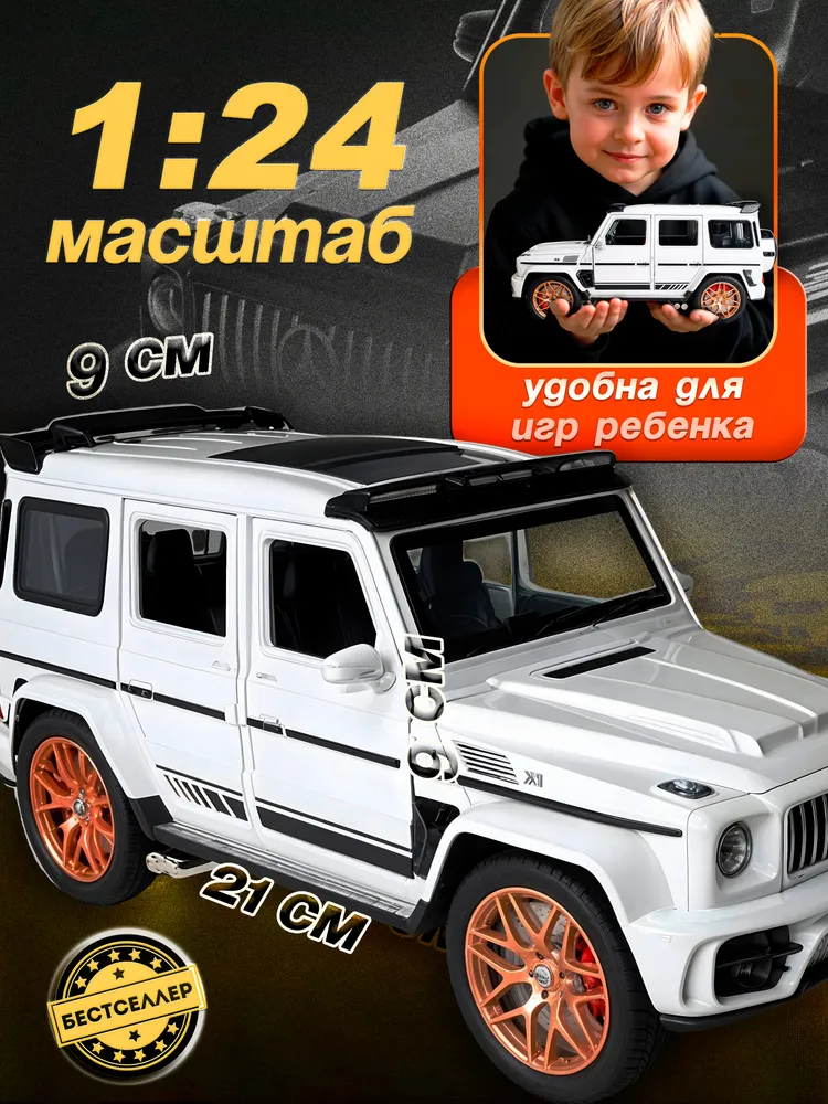 Внедорожник Бестселлер Mercedes 1:24 в ассортименте 02.00.0254.04 - фото 7