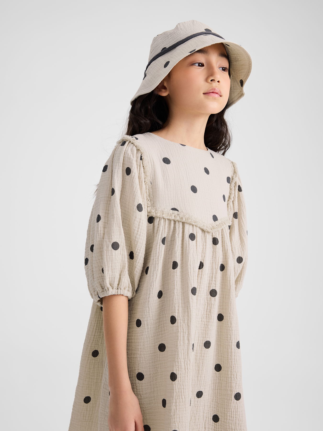 Платье Happy Baby 88132-1_beige-with-dots - фото 14
