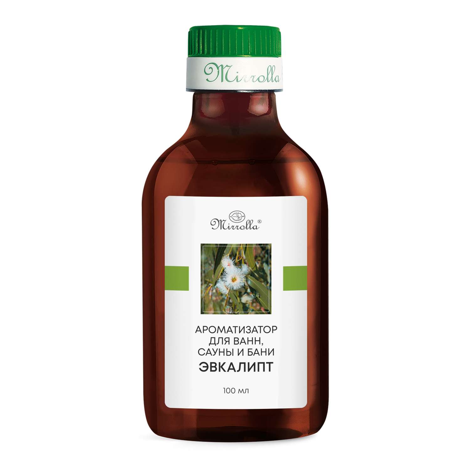 Ароматизатор для ванн сауны и бани Mirrolla Аромат здоровья Эвкалипт 100мл - фото 1