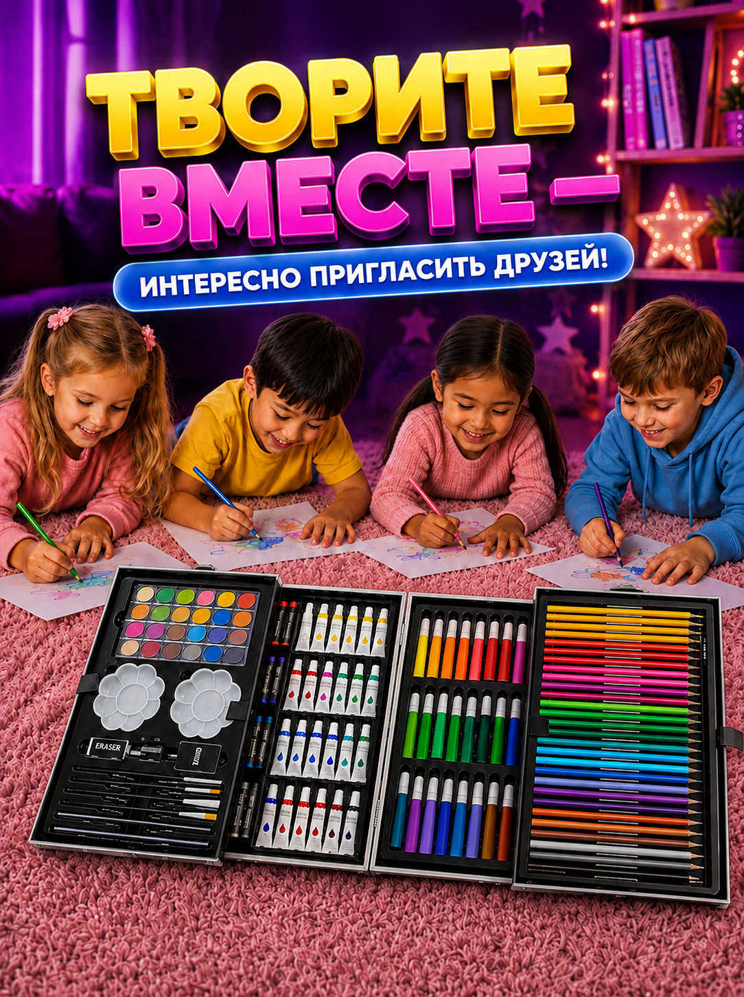 Набор для рисования LABI ВАУ 147 шт. - фото 10