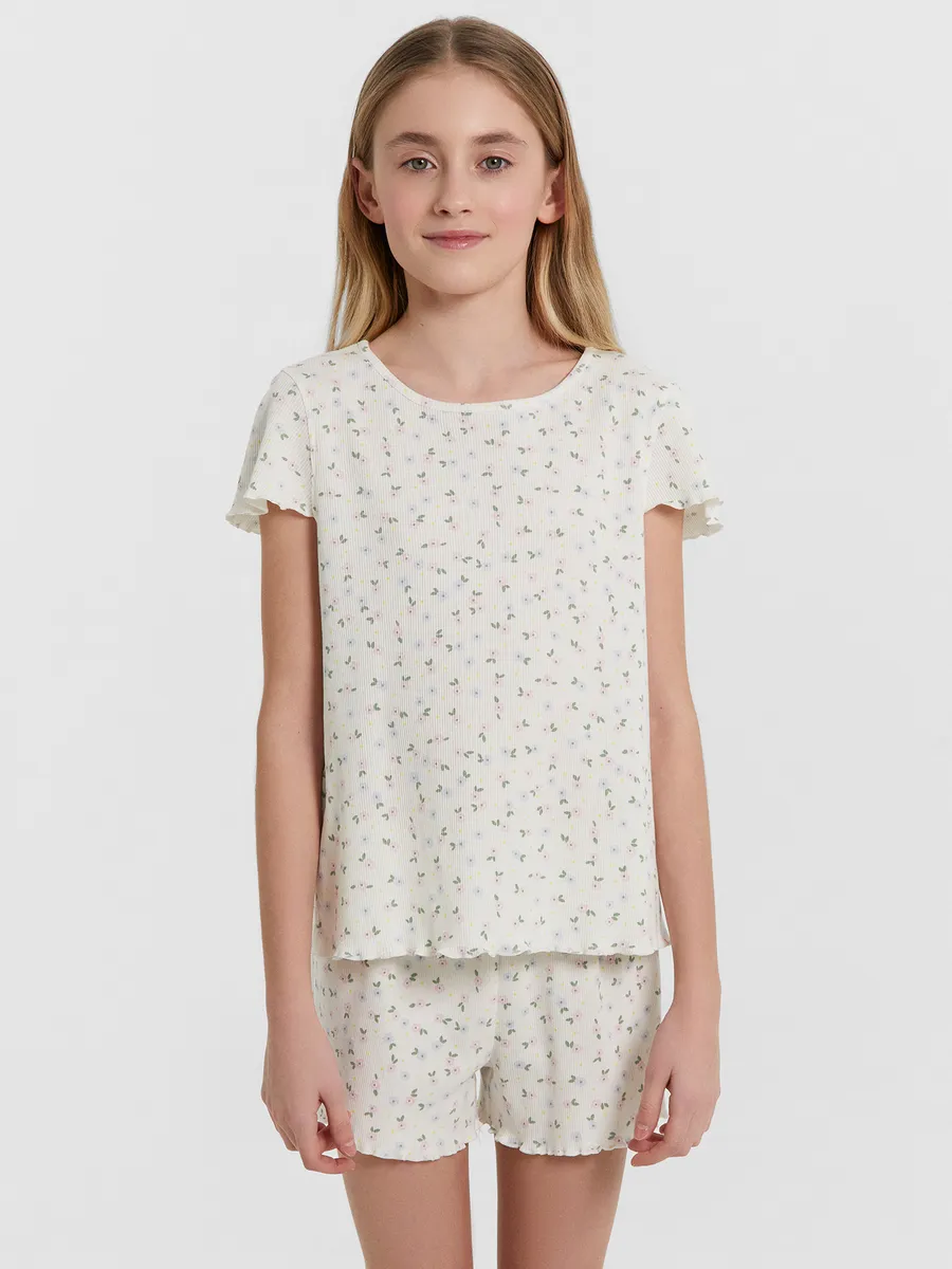 Пижама Mark Formelle (Марк Формэль) 567752/цветочки на молочном - фото 1