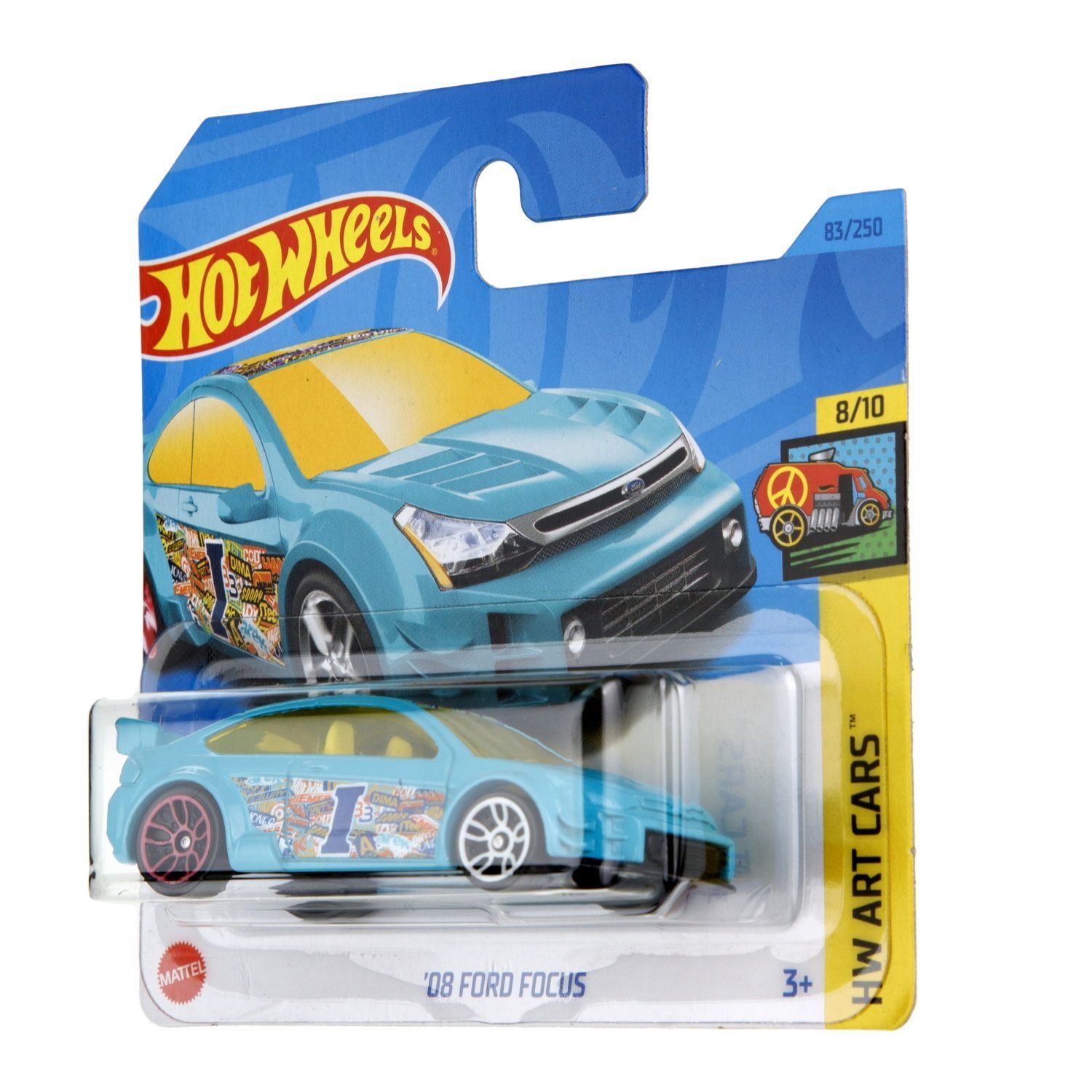 Автомобиль Hot Wheels Ford Focus 08 60582 - фото 6