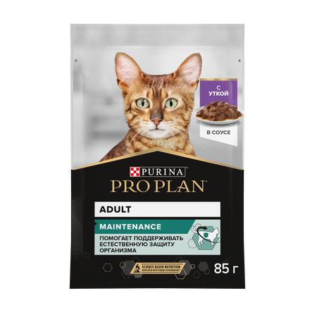 Корм влажный для кошек PRO PLAN Nutri Savour 85г с уткой в соусе пауч