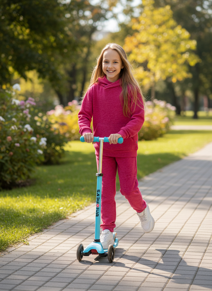 Худи и брюки Утенок 7043кт розовый - фото 2