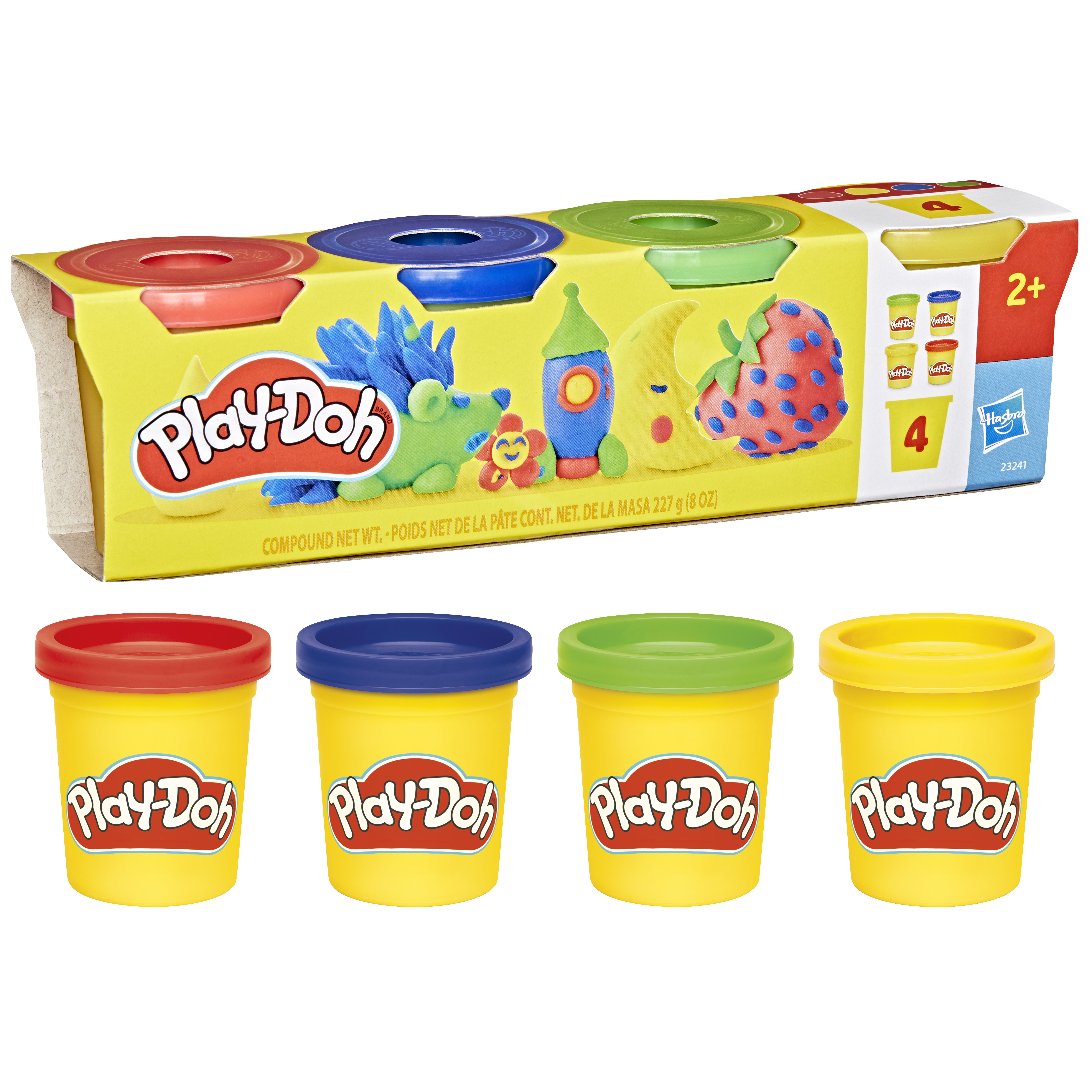 Масса для лепки Hasbro набор Play-Doh 4 баночки - фото 1