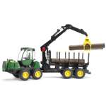 Трактор Bruder John Deere с прицепом