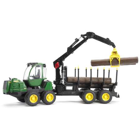 Трактор Bruder John Deere с прицепом