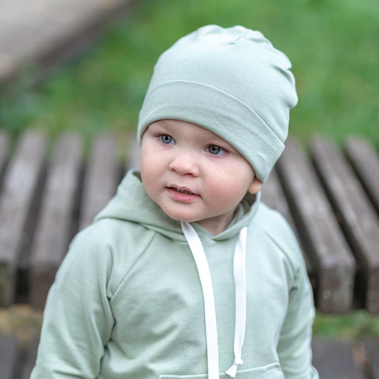 Шапка и снуд BabyEdel 21448ХАКИ - фото 4
