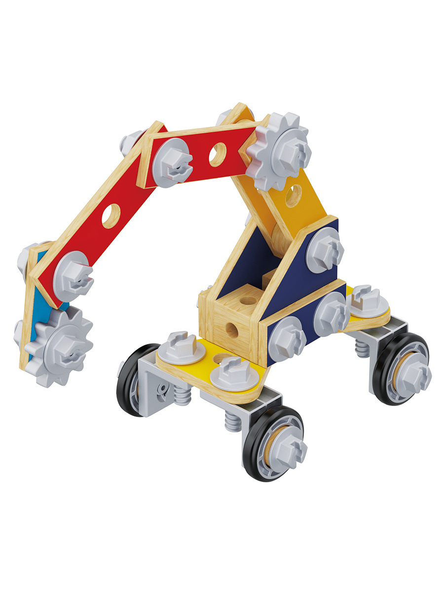 Конструктор Hape Мастерская деревянный 83 дет. - фото 12